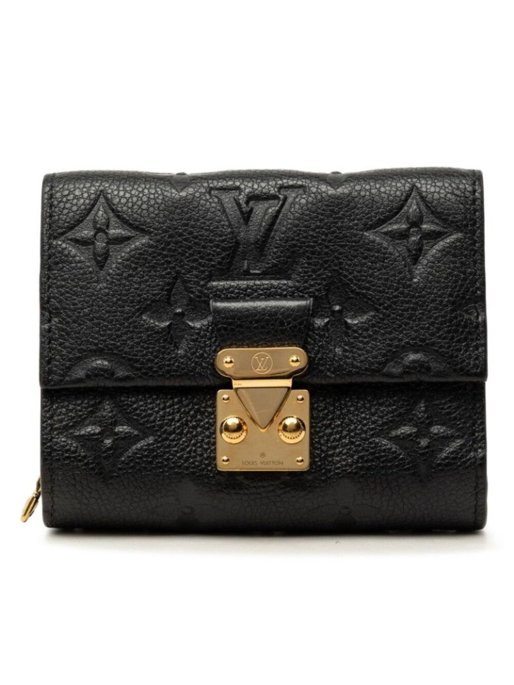 Louis Vuitton Monogram Empreinte Portefeuille Metis Compact Trifold Wallet Noir